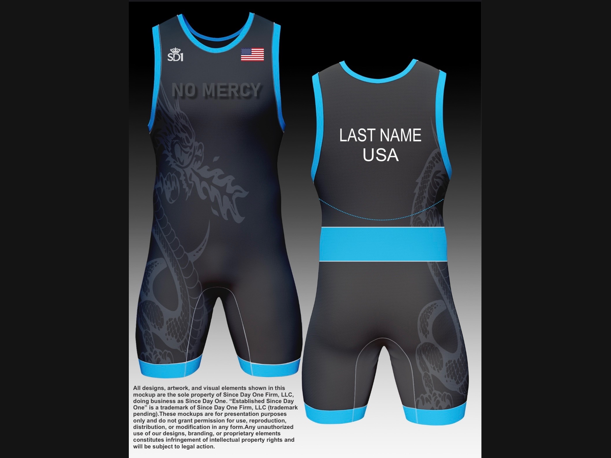 No Mercy Singlet Pair - Blue