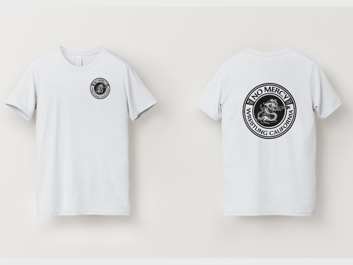 White Tee - Black Circle Logo